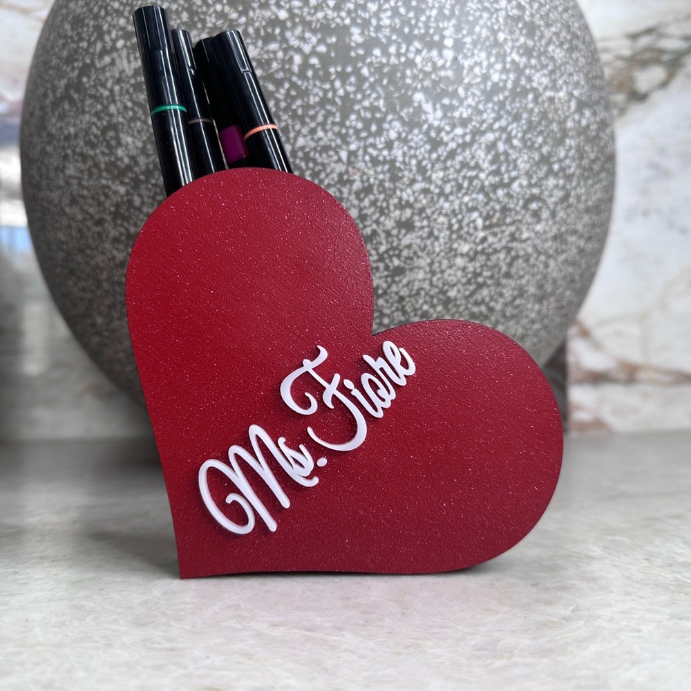 Heart pencil Holder